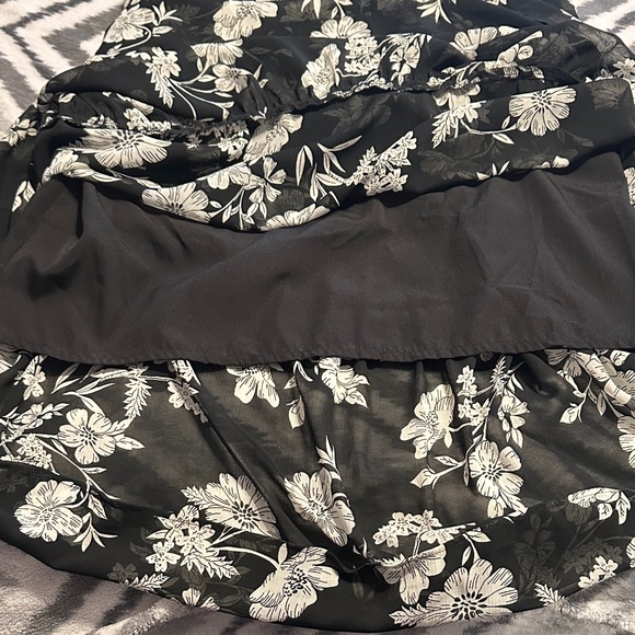 J. Crew Black Maxi Dress with White Floral Print - Picture 3 of 6